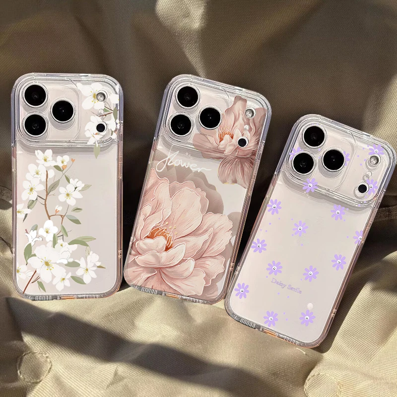 

Цветной чехол для телефона с цветами ромашек для Xiaomi Redmi Note 15 14 13 12 11 Pro Plus 11S 12S Turbo 4 A5 15C 14C 13C 12C, прозрачный чехол