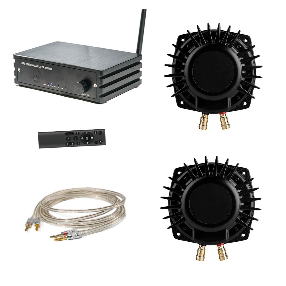 Bass Shaker with Ampllifier for Home Theater Gaming Chair VR Gaming Simulator High Bass Shaker Kit