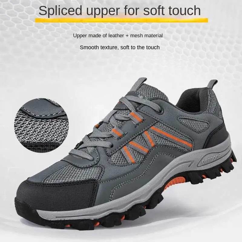 

2025 mountaineering shoes outdoor shoes spring low-top mesh cloth wear-resistant non-slip tourism hiking off-road sneakers