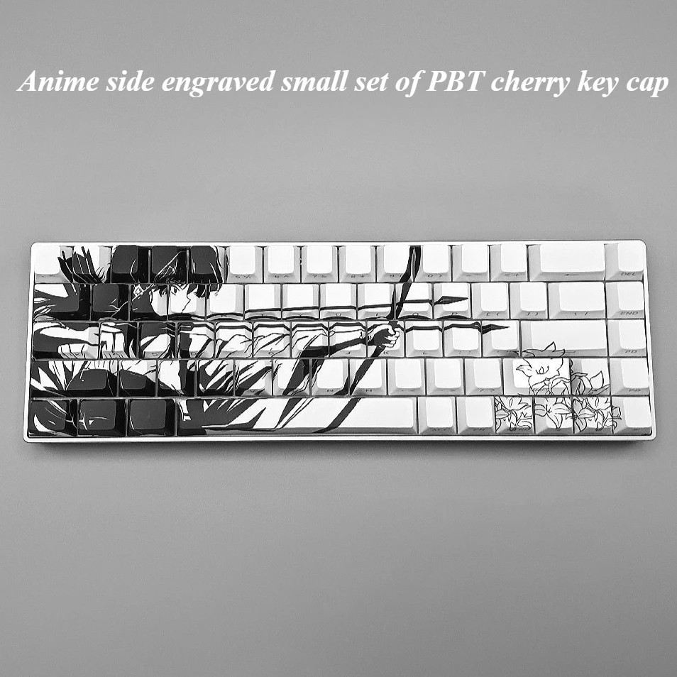 

Animation, side engraving, small full set of PBT cherries, keyboard keycaps, suitable for custom mechanical keyboard accessories