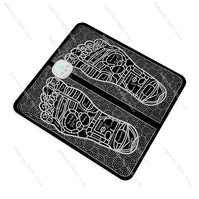 Home Use Foot Massage Pad, EMS Pulse Physiotherapy Foot Therapy Machine, Rechargeable Dynamic Massager