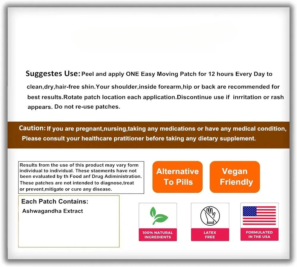 30 Patches Kava Kava Root Transdermal Patches Mood Support Promotes Relaxation & Improved Mindset