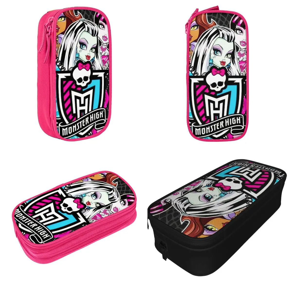 Monster High Pencil Cases Draculaura Anime Pencilcases Pen Box Kids Big Capacity Bags School Supplies Gifts Accessories