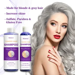 Anti Color Silver Bleached Protecting Color Lock Professional Dying Blonde Purple Hair Shampoo Brassy Toner Remove Yellow 염색약