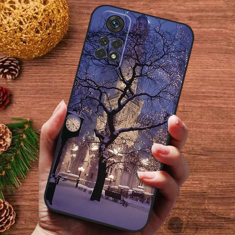 Christmas Soft Case for Xiaomi Redmi Note 11S 11 Pro Plus 11R 10S 10 10T Cover Silicone Bumper Note11 11s Cute Shockproof Funda image 6
