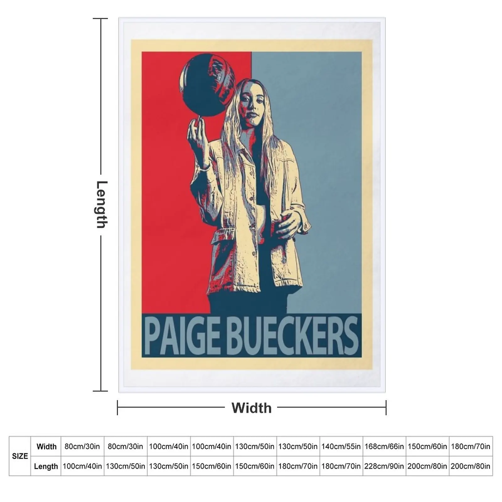 Paige Bueckers Throw Blanket Thermals For Travel Moving Furrys manga Cute Plaid Bed covers Blankets