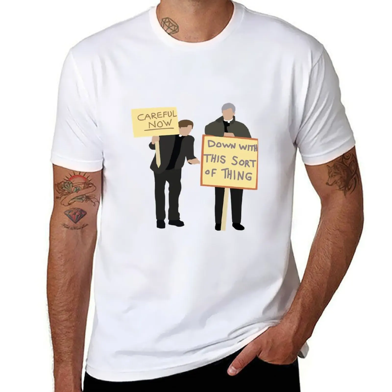

Father Ted - Careful Now T-Shirt t shirts for man pack cotton T-Shirt
