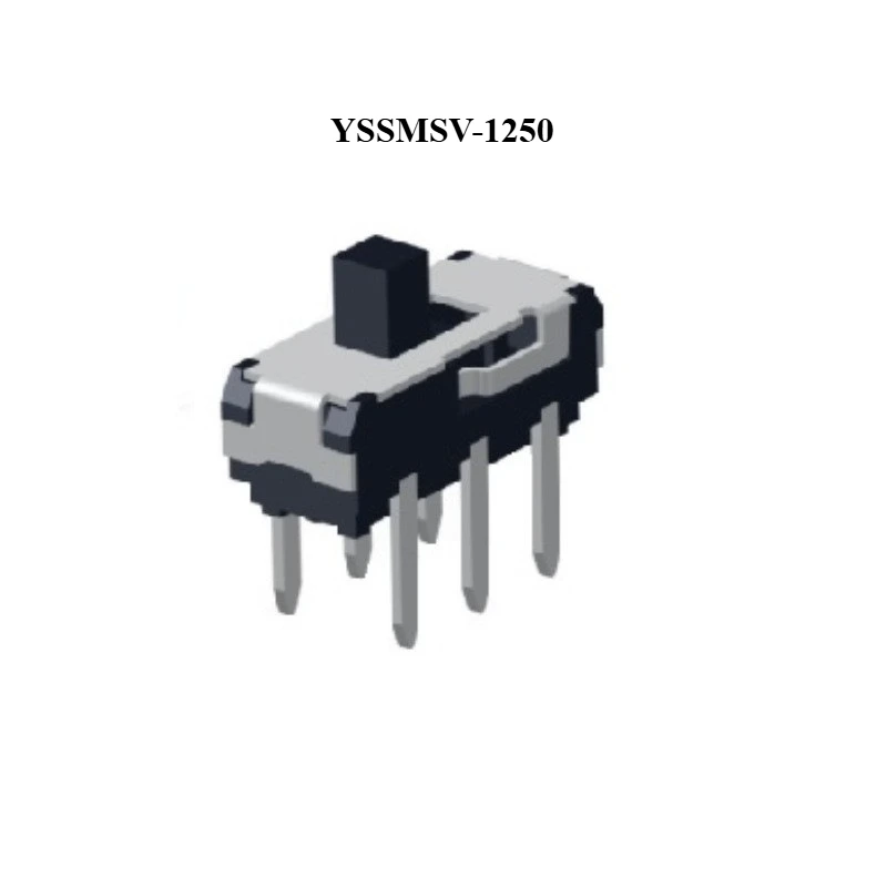 

YSSMSV-1250/YSSMSV-12N03-22/YSSMSV-22N03-G1.5 Ползунковый переключатель DPDT Pin Audio Скользящий переключатель, раздвижной переключатель детектора дыма
