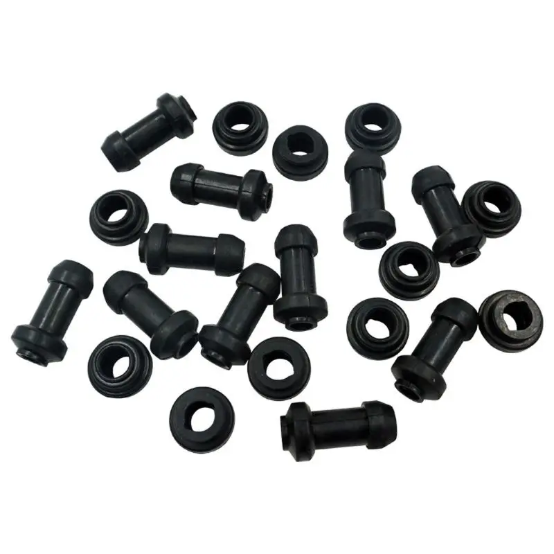 10 sets Motorcycle Scooter Brake Upper Lower Pump Caliper Shock Absorber Sleeve Dust Covers Disc Waterproof Rubber Caps