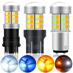 2pcs T20 7443 T25 3157 1157 BAY15D LED Brake Light DRL LED Daytime running lights Double colour Signal Stop Taillights Fog lamp
