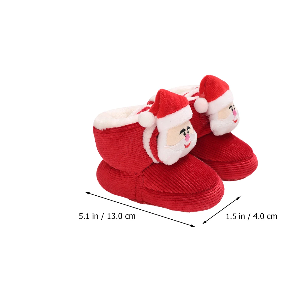 

Baby Cotton Boots Warm Soft Christmas Infant Shoes Lightweight Toddler AntiSlip Newborn Socks Baby Walker Barefoot Shoe