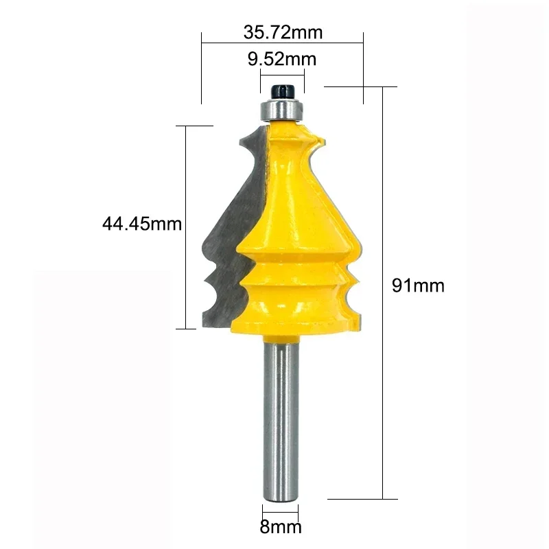 1 szt. 8MM poręcz z chwytem architektoniczna linia do formowania frez do obróbki drewna frez do drewna narzędzie do twarzy