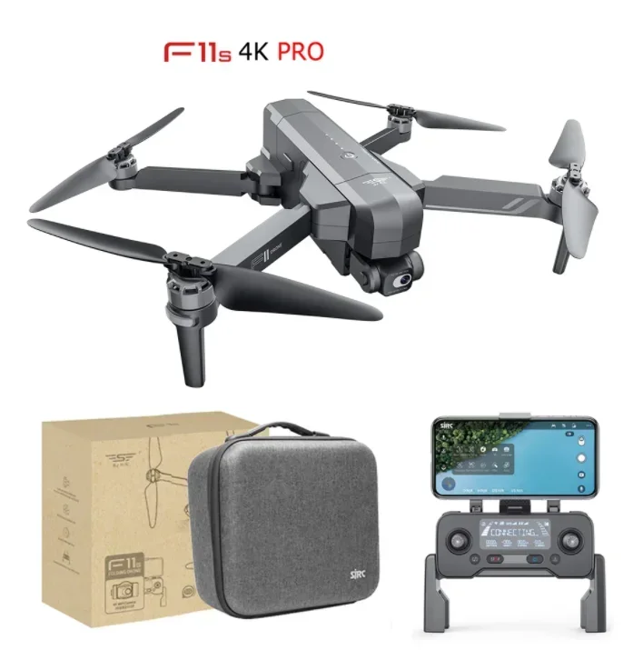 

2022 F11S 4K PRO Drone 5G FPV 4K PTZ Camera EIS 2 Axis Gimbal Professional FPV Foldable Drone Quadcopter RC Distance 3Km