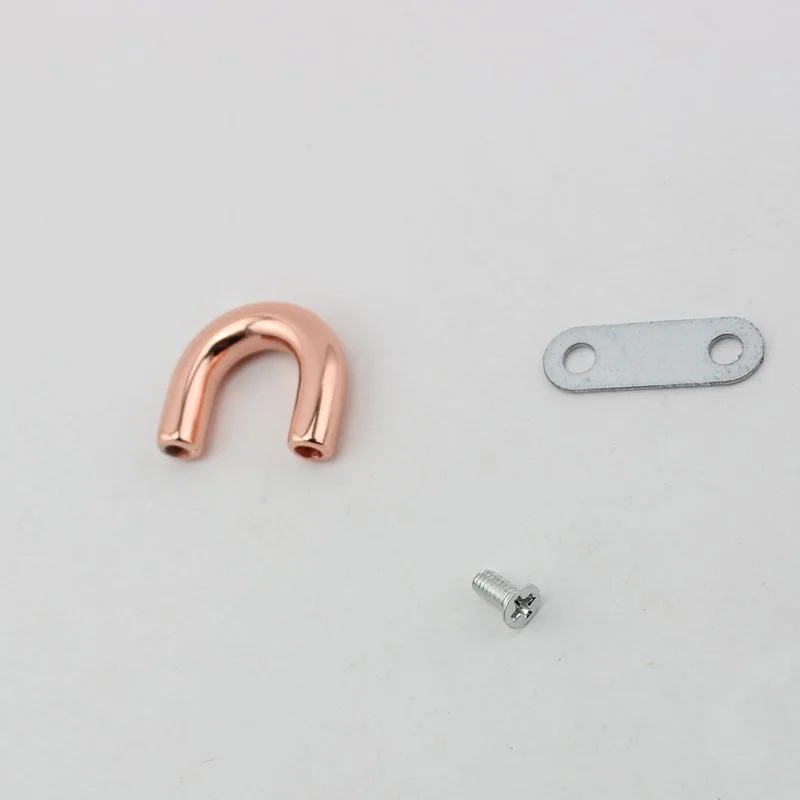 10-50 stück 5.0*10*12mm rose gold hohe qualität 10mm inneren DIY handtasche metall mode stecker zubehör brücke u ring