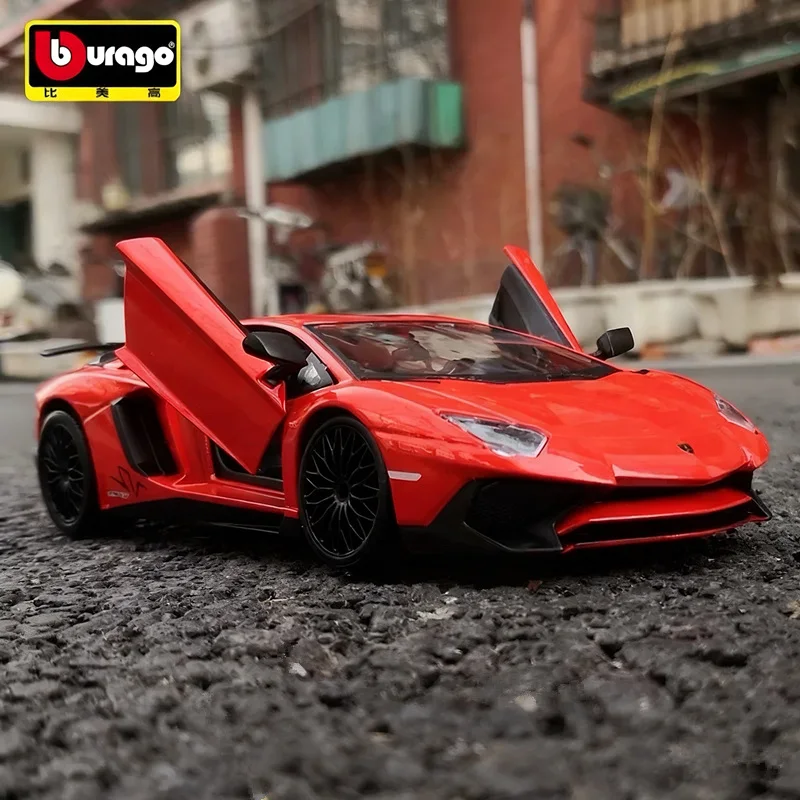 

Bburago 1:24 Lamborghini Aventador LP750-4 SV Alloy Sports Car Model Diecasts Metal Toy Vehicles Car Model Simulation Kids Gifts