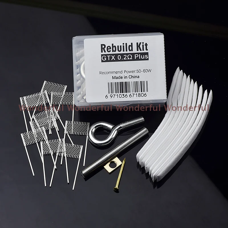 Mais bobina de malha resistência fio substituição acessórios ferramentas diy kit reconstruir gtx 0.2ohm