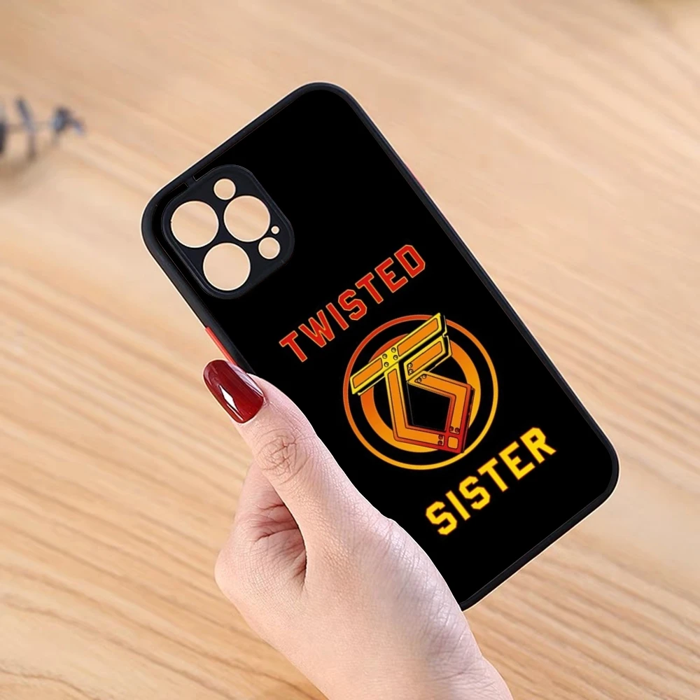 Twisted Sisters Phone Case Black Matte for iPhone 16ProMax 15 13 12 11 14 Pro Max Mini Plus SE2020 XS Max XR Cover