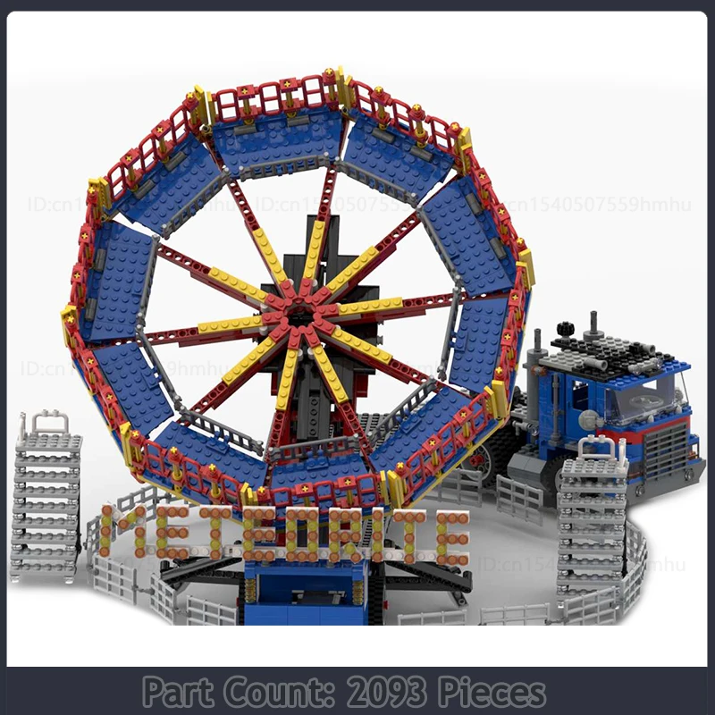 GBC Module Fairground Meteorite Ride MOC Building Blocks Motor Machine Technology Brick Creative Collection Puzzle Toy Xmas Gift