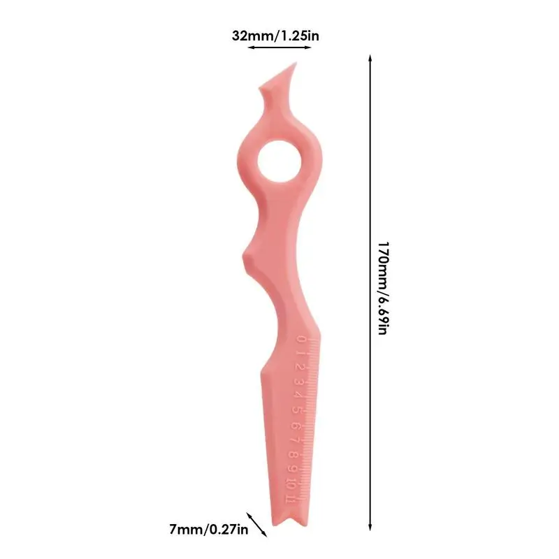 Eyebrow Pencil Stencil Silicone Eyeliner Tool Aid Portable Silicone Eyeliner Stencils Ruler Multifunctional Eye Makeup Tool For