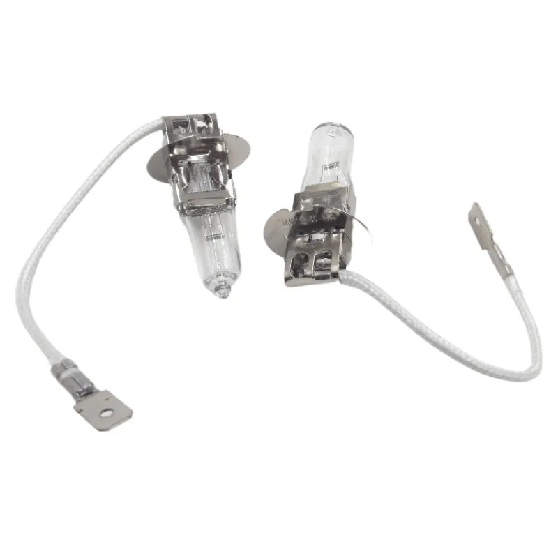 For excavator forklift loader 12V55W forklift headlight light car H3 light bulb 24V100W with cable5