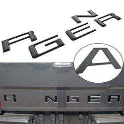 Car Tailgate Inserts Letters 3D Raised Rear Emblems Decal Stickers Adhesive For Ford Ranger Truck Decorations Accessories