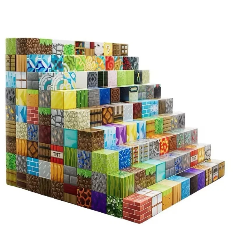 2CM Magnetic Blocks Build Mine Magnet World Set Magnet Cubes Construction Toys For Children Kids Birthday Gift Random Color