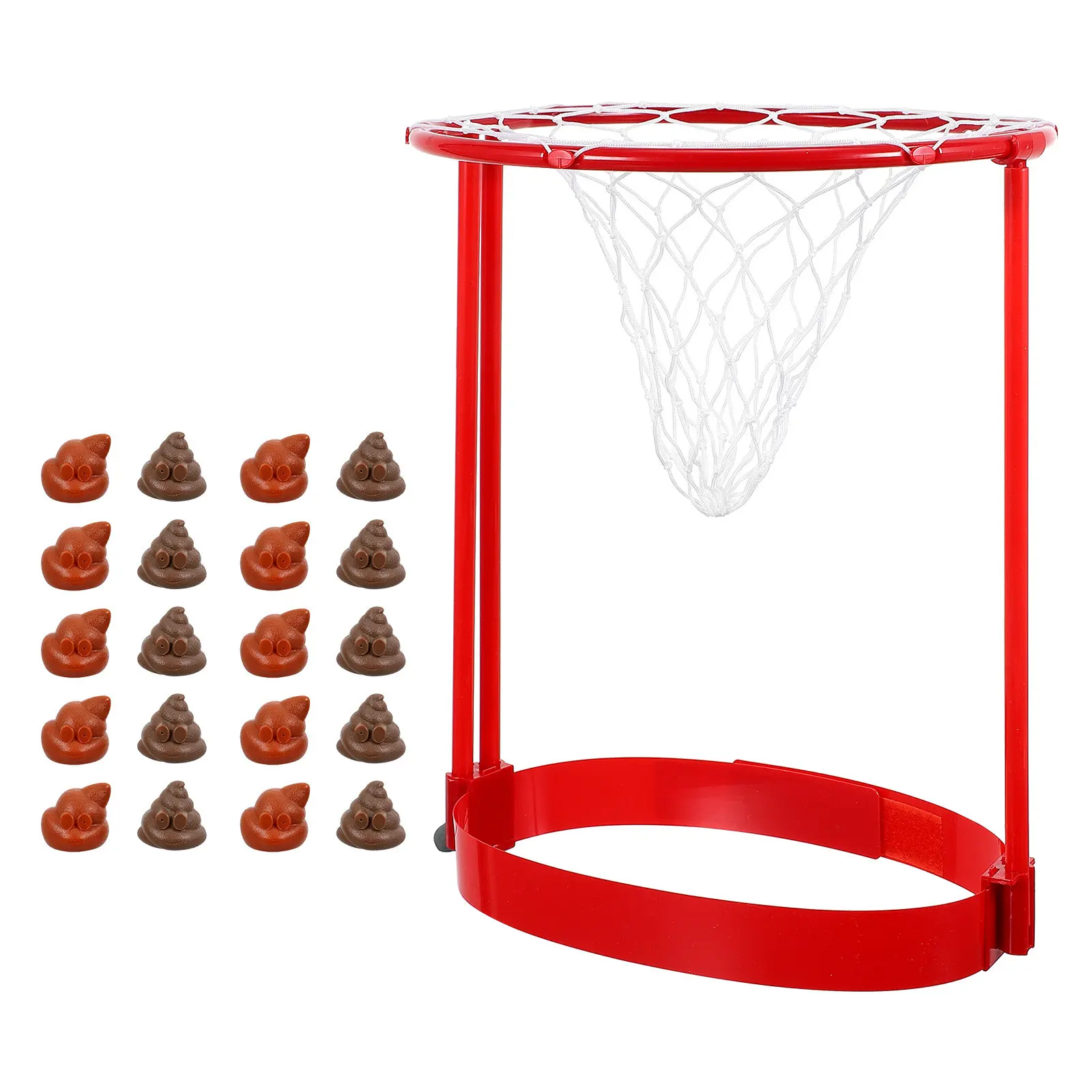 

1Set Poop Throwing Game Funny Plastic Prank Party Supplies Kids Poo Shape Plaything Realistic Prank Tossing Game Prop