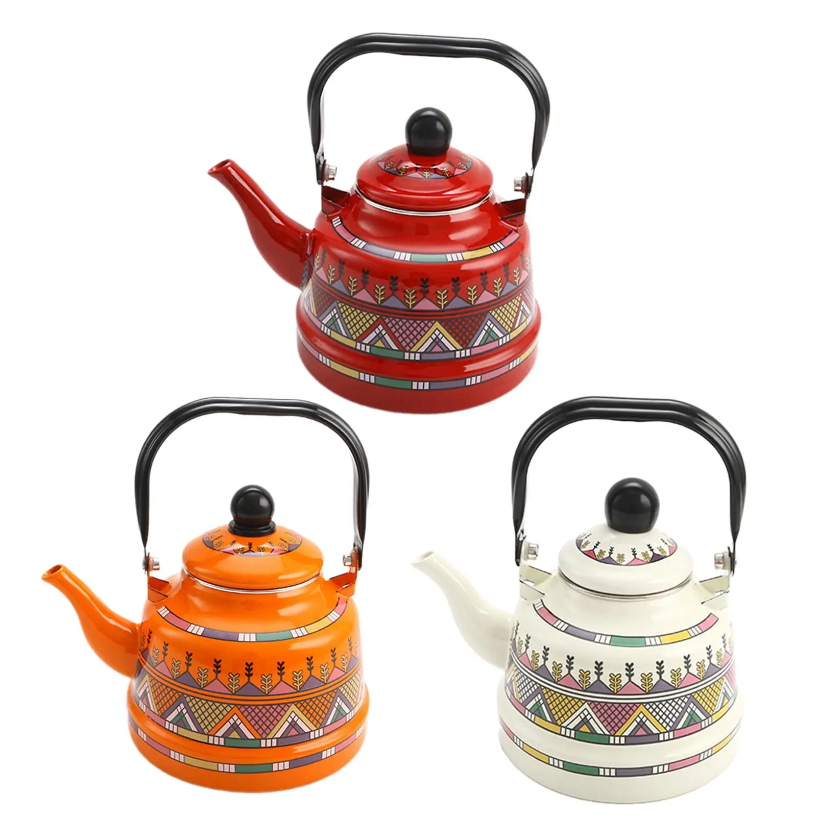 

Эмалированный чайник воды легко носить, легко чистить, 1,7 литров, чайник, кувшин для воды, чайник для украшения кухни, гостиной, дома