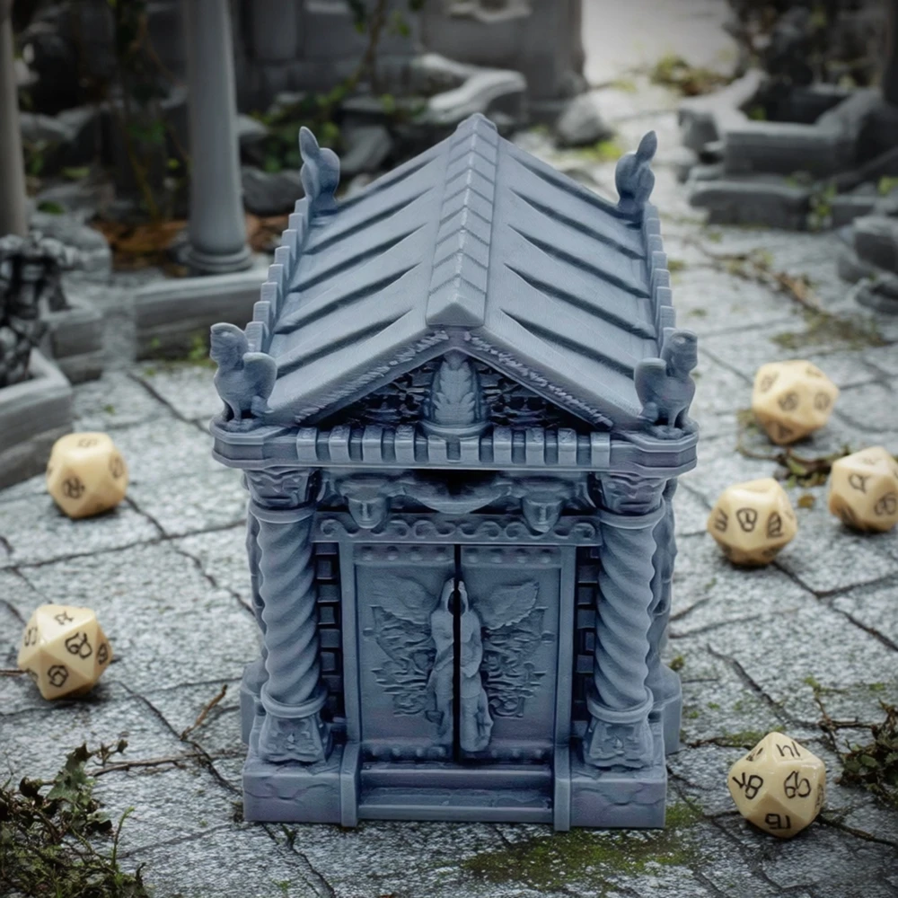 Tomb gothique non peint, Terrain RPG supérieur amovible pour décor de paysage D&D/Warhammer, tomes de cimetière 3D