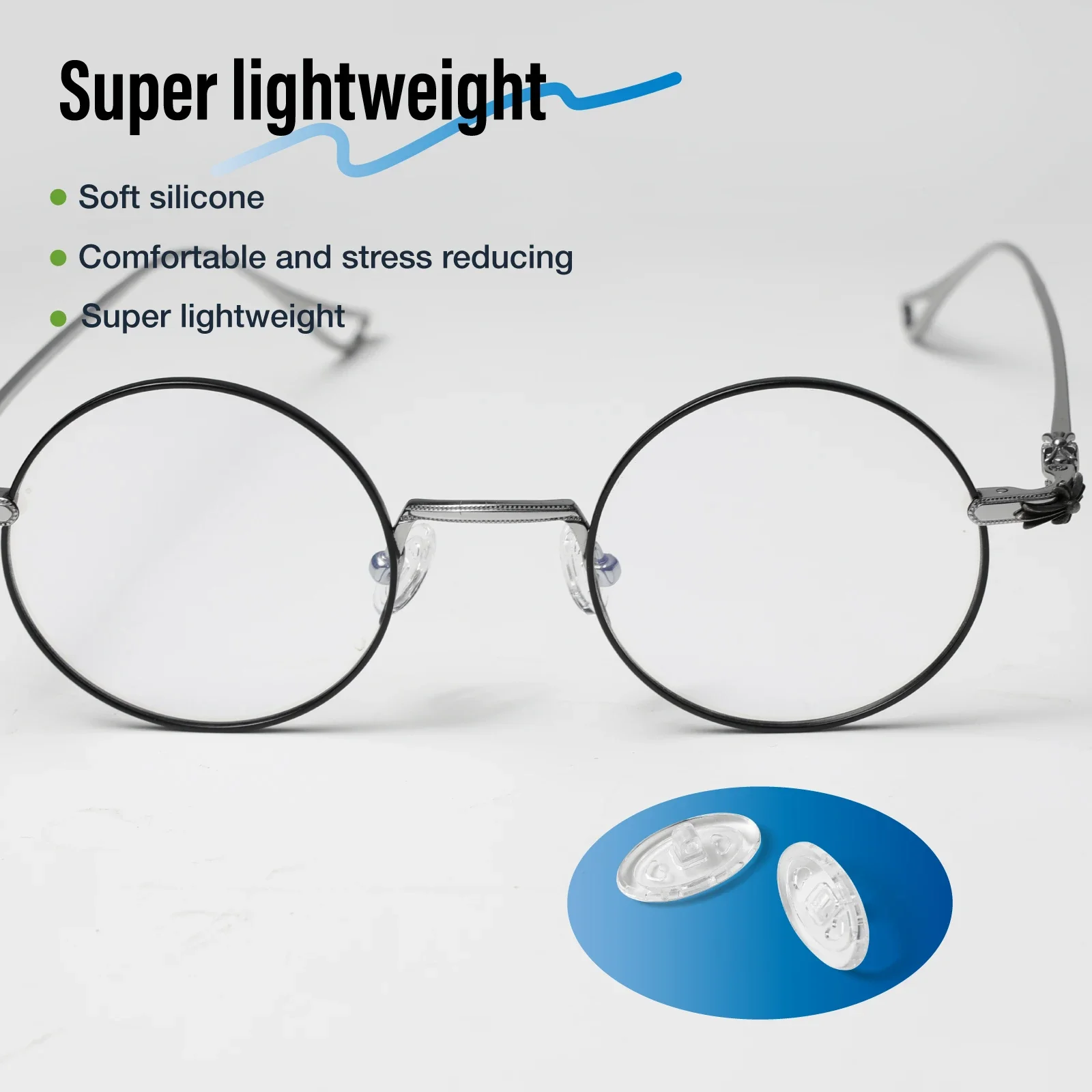 (500 Stück) Nasenpads für Brillen, zum Einrasten und Einschrauben, aus weichem Silikon, verschiedene Größen, für Optiker und Krankenhäuser, CY006 – Detail 7