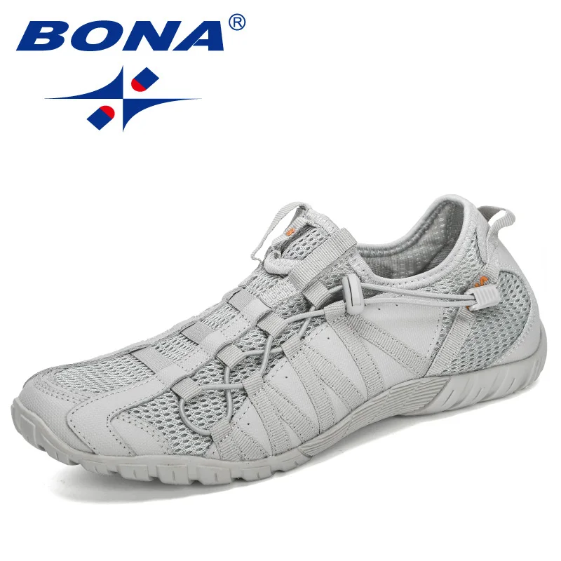 BONA New Popular Style Men Running Shoes Lace Up Athletic Shoes Outdoor Walkng jogging Sneakers Comfortable Fast Free Shipping