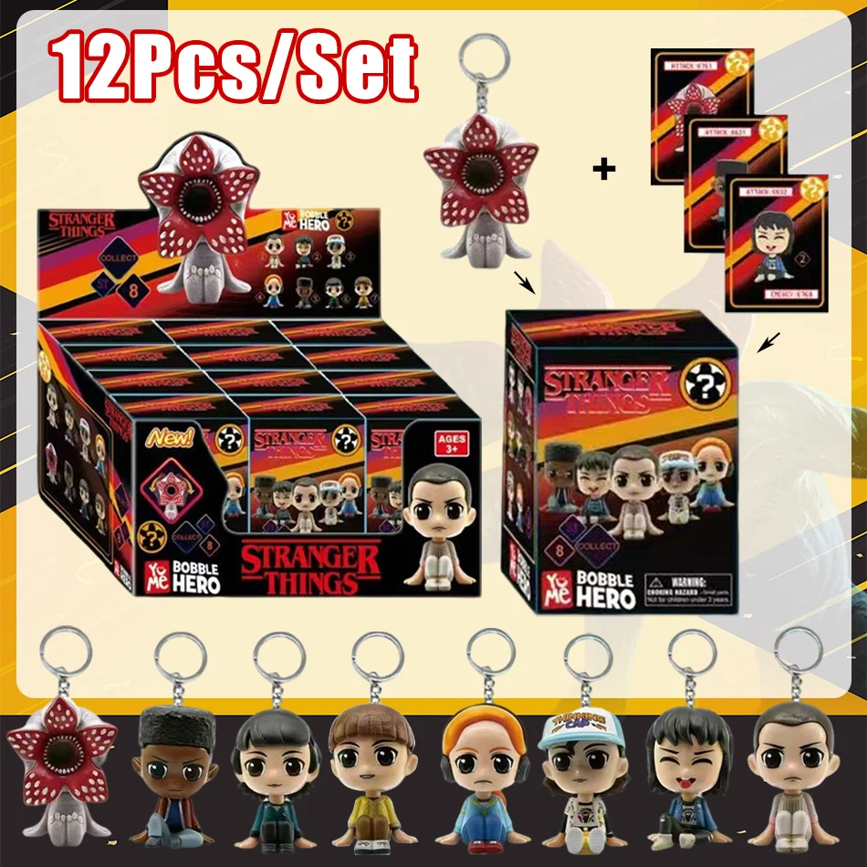 

Брелок-фигурка Stranger Things: Демогоргон, Дастин, Барб, Стив, Робин, коллекционная модель, игрушка для ключей ﻿