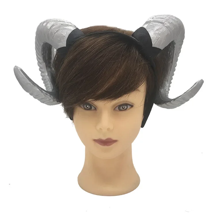 

Hairband Accessory Handmade Devil Witch Sheep Horn Headband Headwear Photo Props Birthday Cosplay