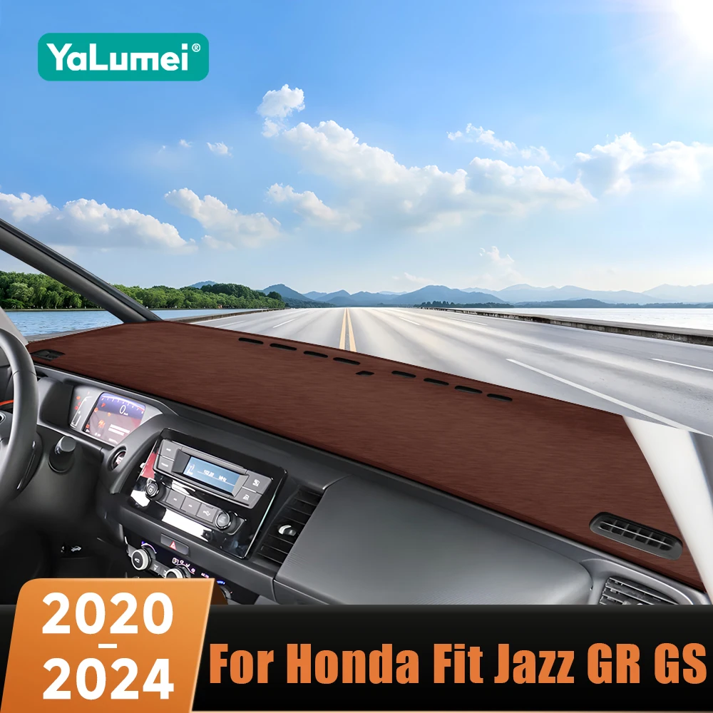 Car Dashboard Cover Avoid Light Pad Instrument Panel Carpets Accessories For Honda Fit Jazz MK4 GR GS 2020 2021 2022 2023 2024