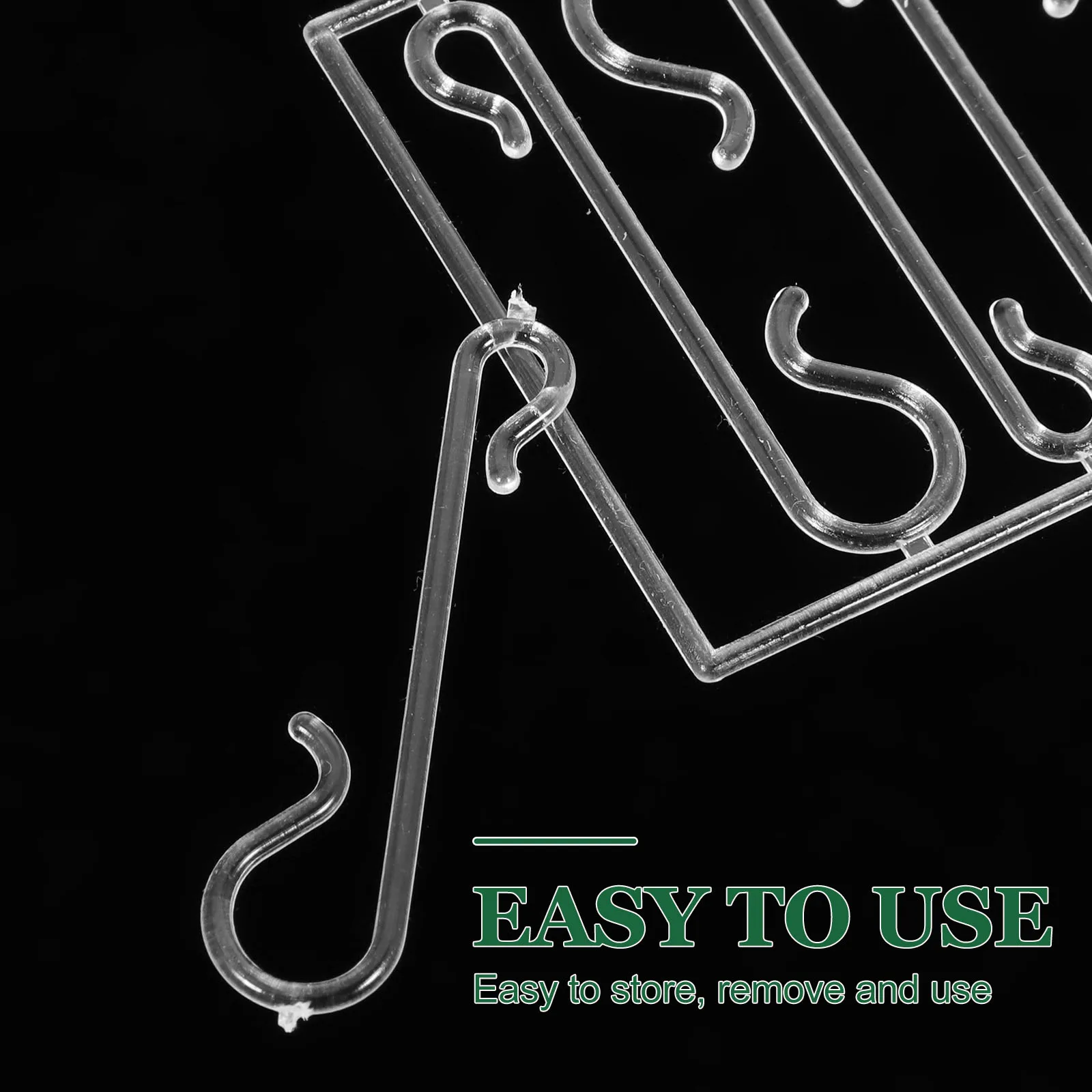 

100 Pcs Ball Christmas Tree Hangers Ornament Hooks Hanging Small Mini Plastic Bauble