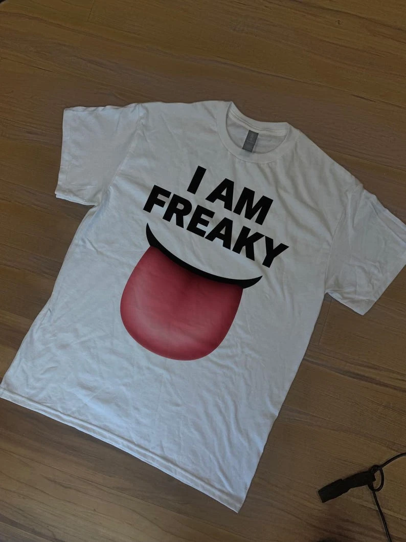 Freaky Meme T-Shirt, Unisex Heavy Cotton Tee, Joke Gift Shirt, Trending Tee, Oddly Shirt, Funny Tee, Streetwear