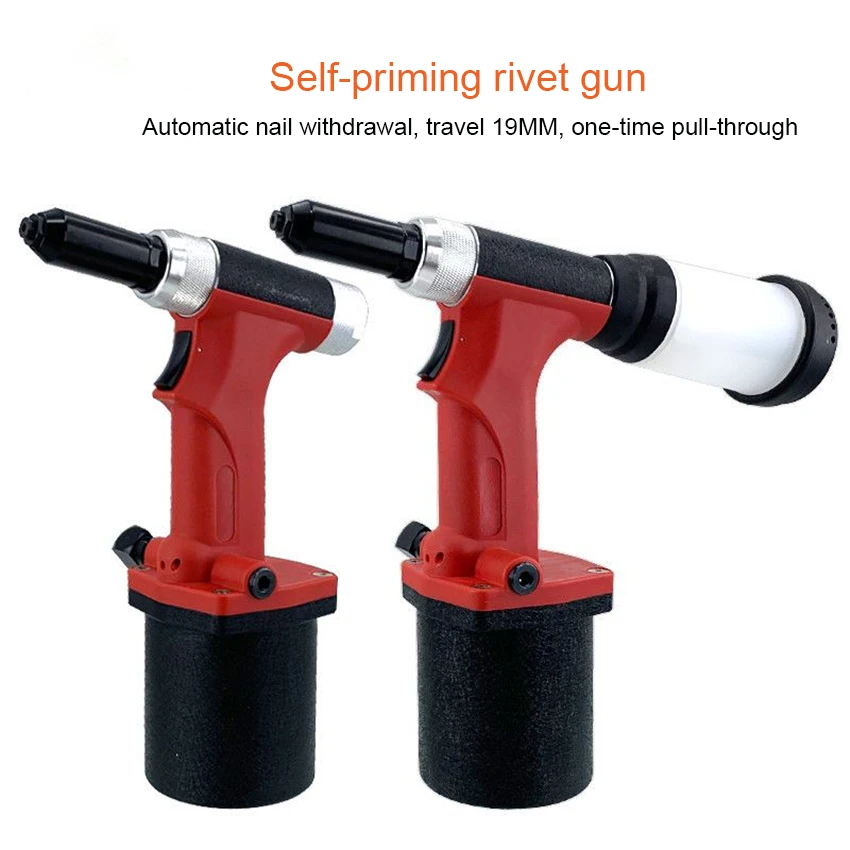 S50 Non-suction/S30 Self-suction Riveter Pneumatic Blind Riveter Air Rivet Guns Industrial Pneumatic Rivet Gun 2.4/3.2/4.0/4.8