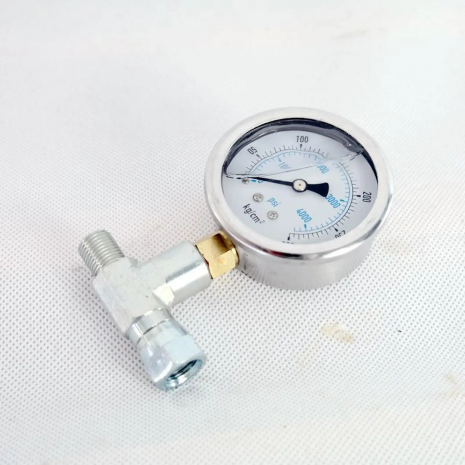 Spray Machine Pressure Gauge Double Scale Shock-Resistant Gauge Brass Threaded Connection
