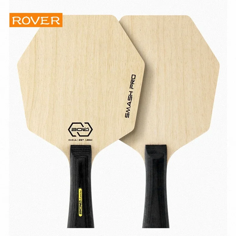 Plaque de base de batte de tennis de table hexagonale, plus grande zone de frappe, lame en bois pur, pagaie professionnelle pour l\'entraînement, les