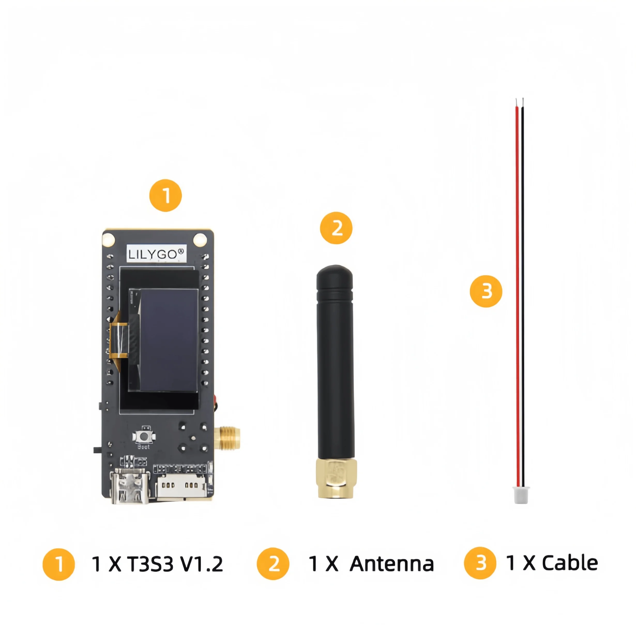 LILYGO® T3S3 MVSR ESP32-S3 Low-Power LoRa Module with OLED, Microphone, and Speaker