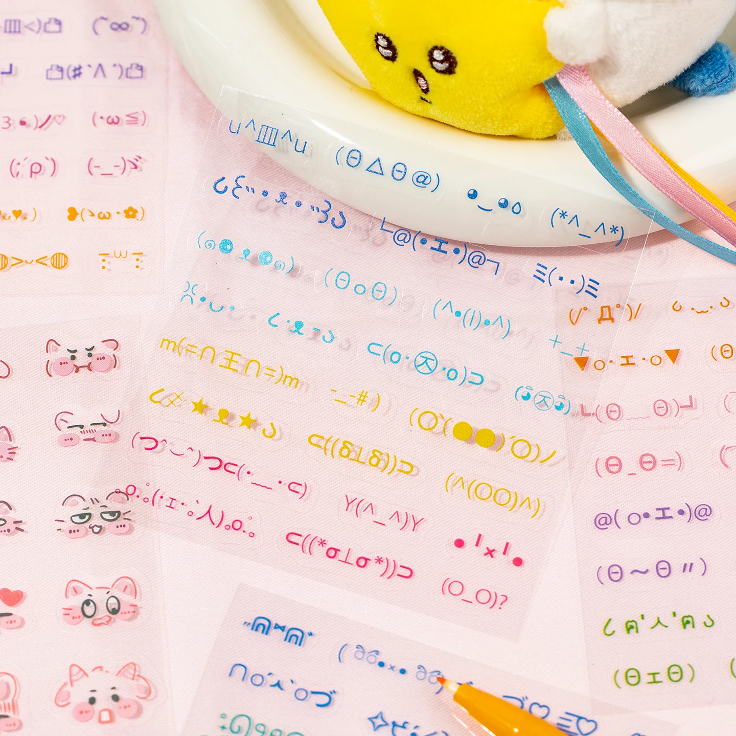 24 Sheets PET Die cut Stickers book Cute symbols Decorative handmade Scrapbooking Material Diary Album Craft Supplies
