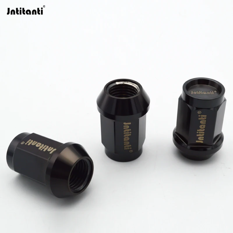 Jntitanti High quality Gr5 titanium wheel rim lug nut screw  M12x1.25x35mm/45mm close end for Nissan Suzuki Subaru Toyota86 etc