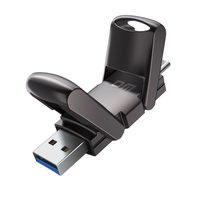 DM US010 Ultra-Fast Type-C/USB-A Dual-Port Flash Drive (128GB-1TB)