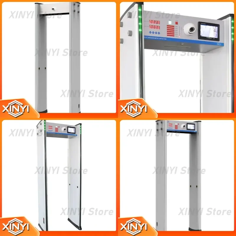 for 6 Zones CCTV Cameras Walk Through Metal Detector for Factories and Hotels Security Screening Gate