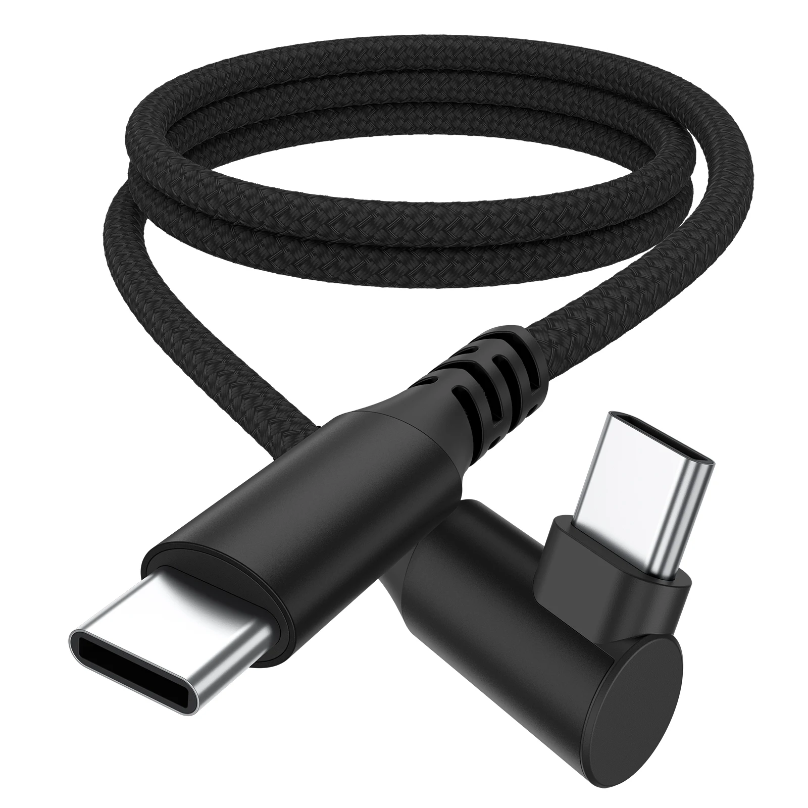 90 Degree Fast Charger Data Cable For IPhone 17 Pro Max Samsung Galaxy S25/S24/S23 iPad Laptop USB-C To USB-C Charger Cable