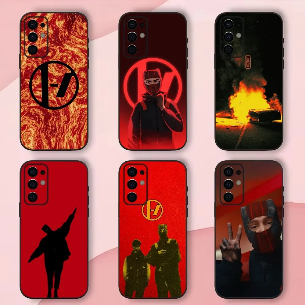 

Music T-Twenty one pilots Phone Case For Samsung S24,S21,S22,S23,S30,Ultra,S20,Plus,Fe,Lite,Note,10,9,5G Black Soft Shell