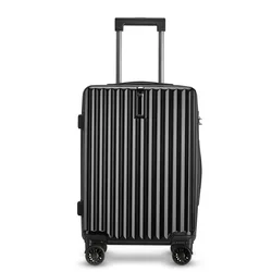 Valise à roulettes universelle pour hommes et femmes, valise de voyage silencieuse, bagage à main à glissière, robuste et durable