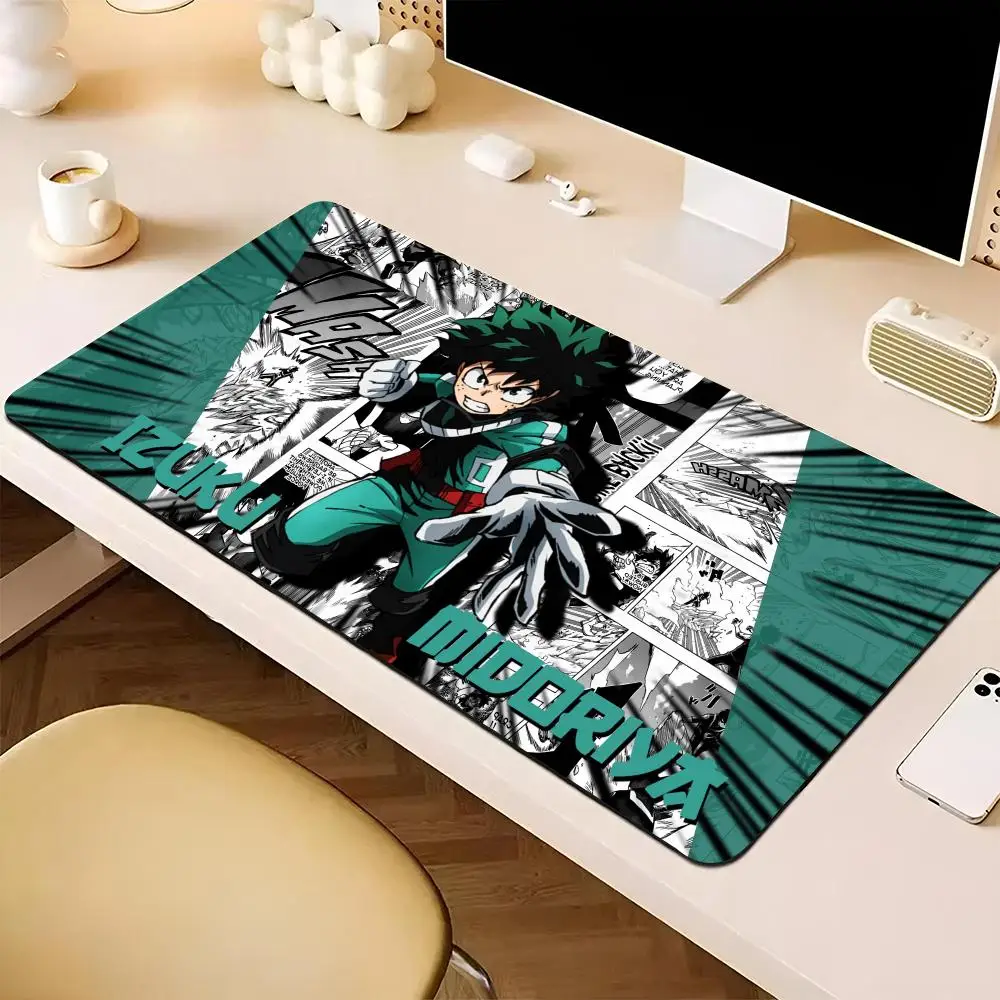 Izuku Midoriya Mouse Pad E-sports players game teclado XXL Large Computer Laptop Non-slip Keyboard Desk Mat Computer Game CS lol