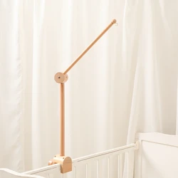 Sonajero de juguete para bebé de 0 a 12 meses, soporte de campana para cama, móvil de madera, campana para cama de ganchillo para recién nacido, soporte para juguetes colgantes, juguete para cuna infantil