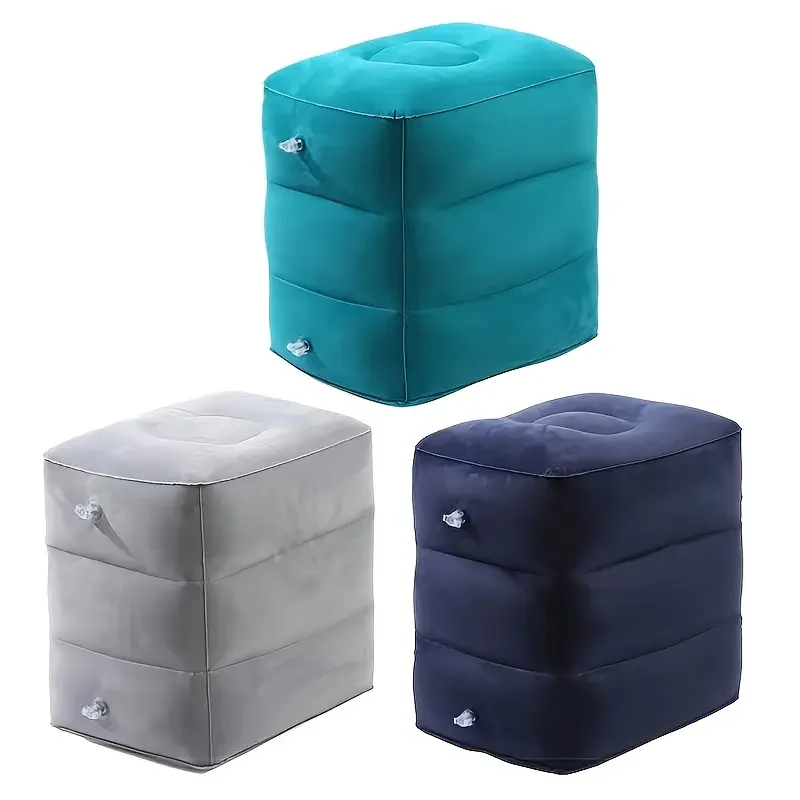 Exercise Assist Inflatable Stool, Indoor Fitness Stool, Kids Flight Sleeping Footrest Pillow, Resting Pillow On Airplane Car Bus